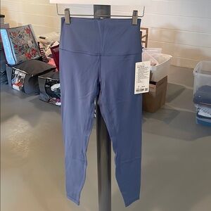 NWT lululemon blue align pants , size 6
